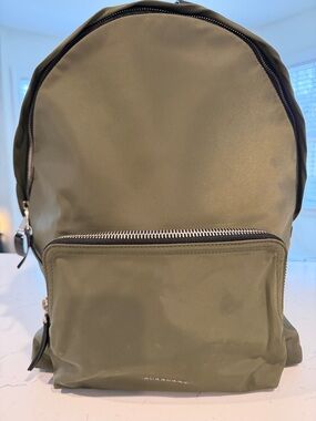 Burberry Olive Green Men's Backpack - Minimal Everyday Pack